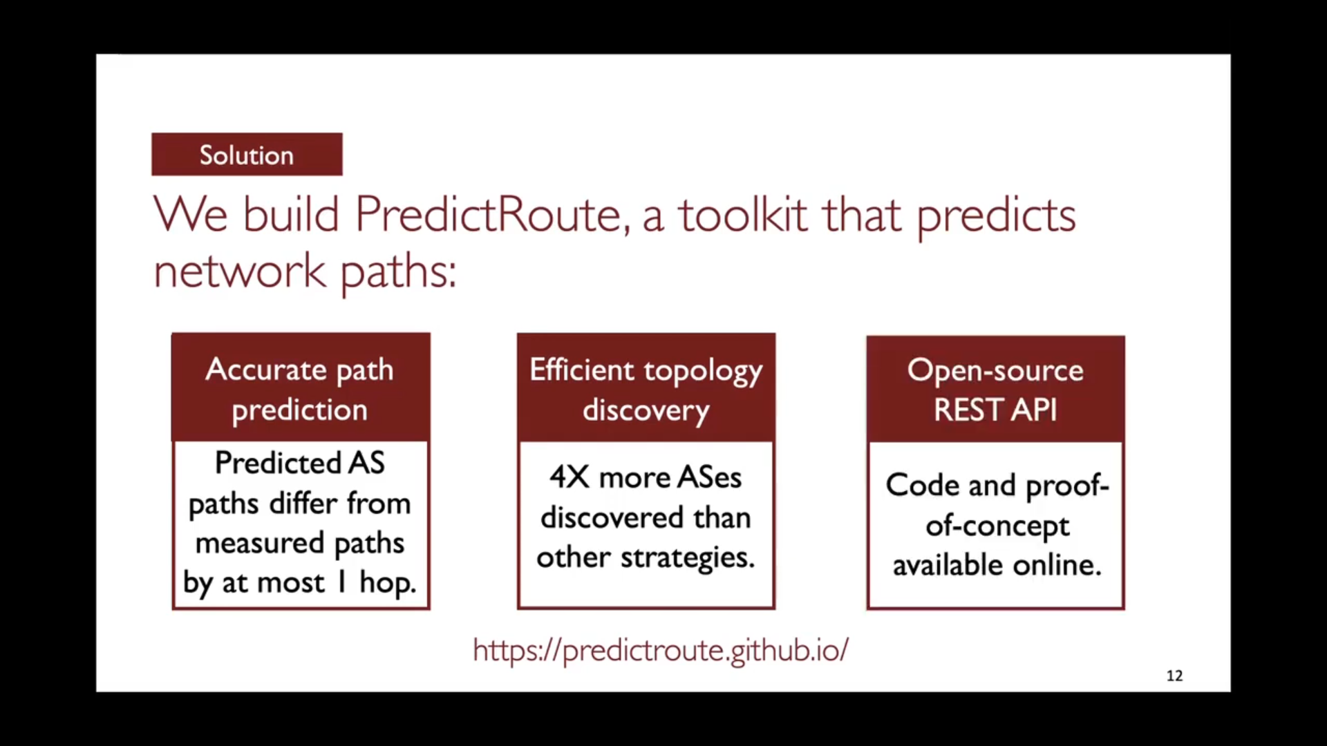 SIGMETRICS 2021 talk
